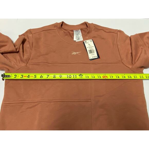 REEBOK Myt Crew Neck Sweatshirt In Canyon Coral Mens Size Large NWT - Picture 5 of 6